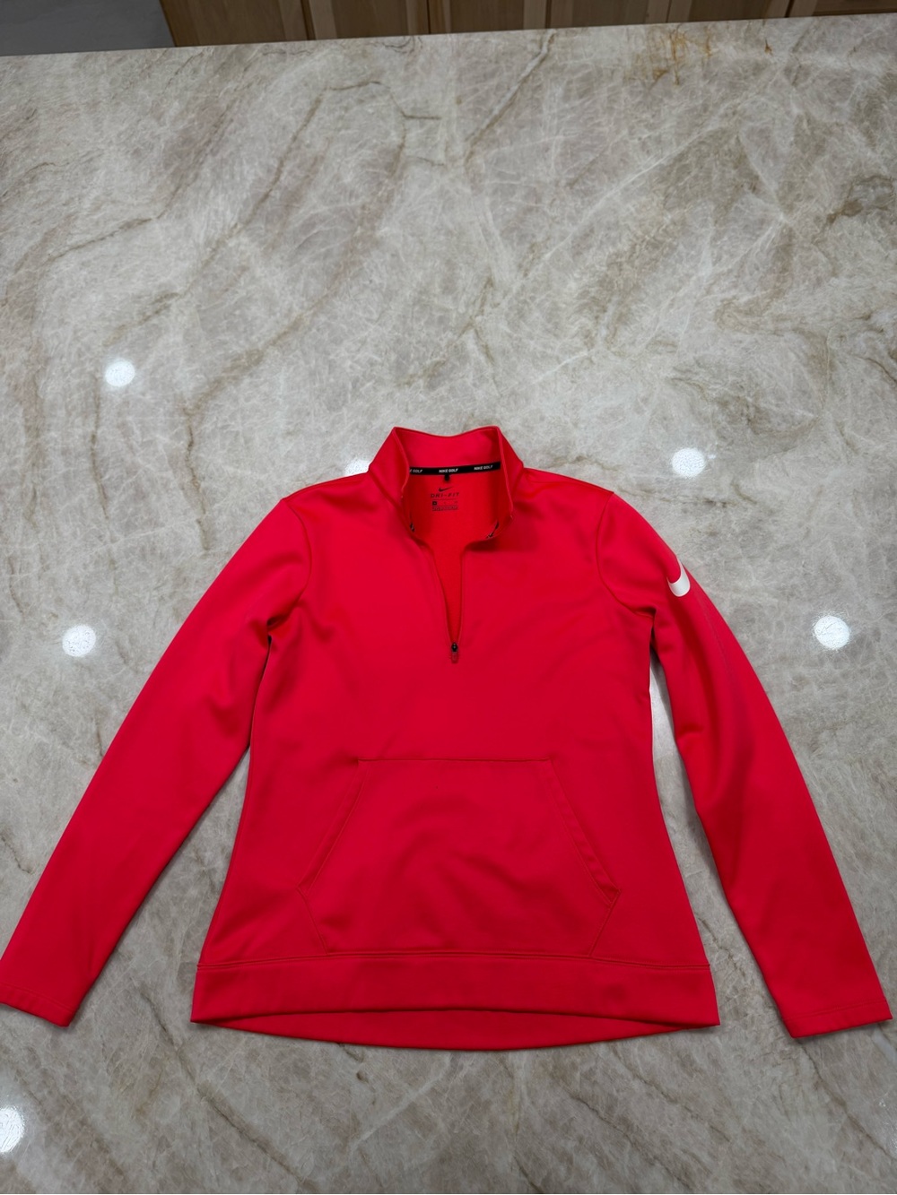Nike Women’s Bright Red Quarter-Zip Pullover